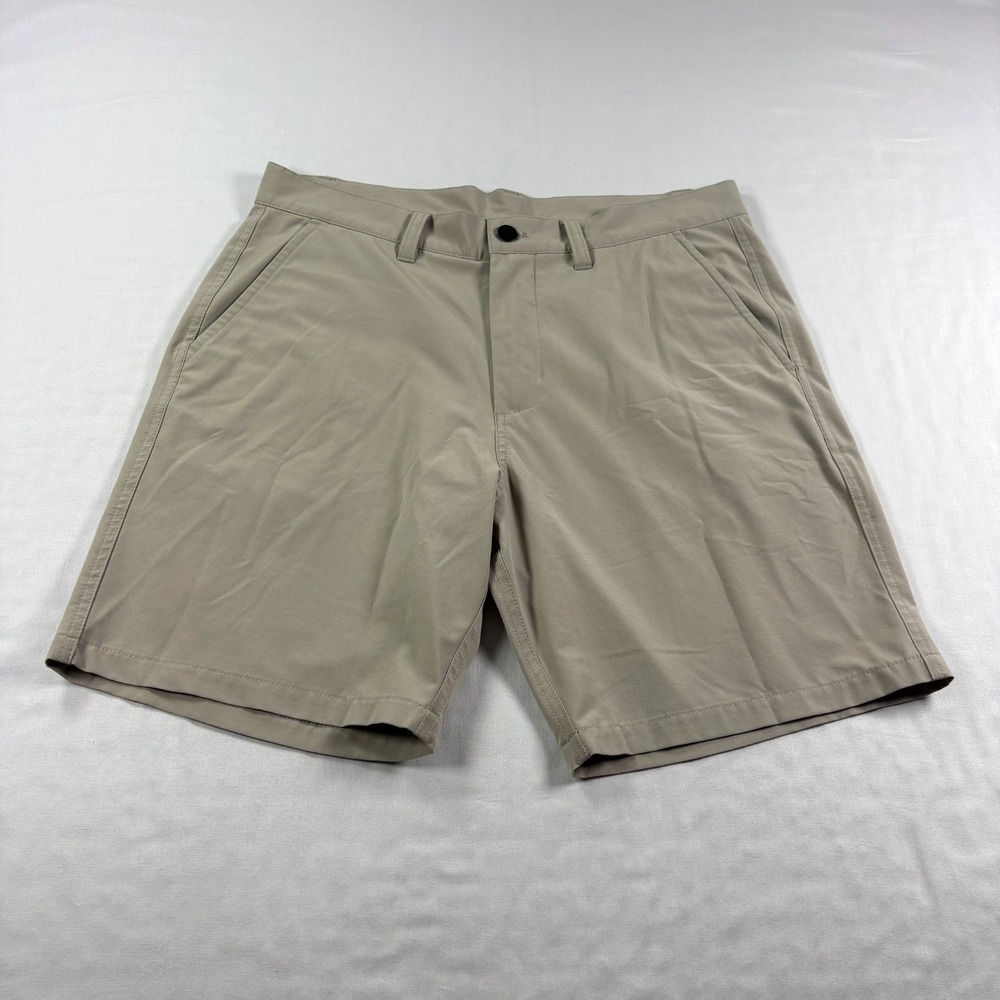Free Fly Tradewind Shorts Men 32 Brown Beige Chino Stretch Tech Golf Performance